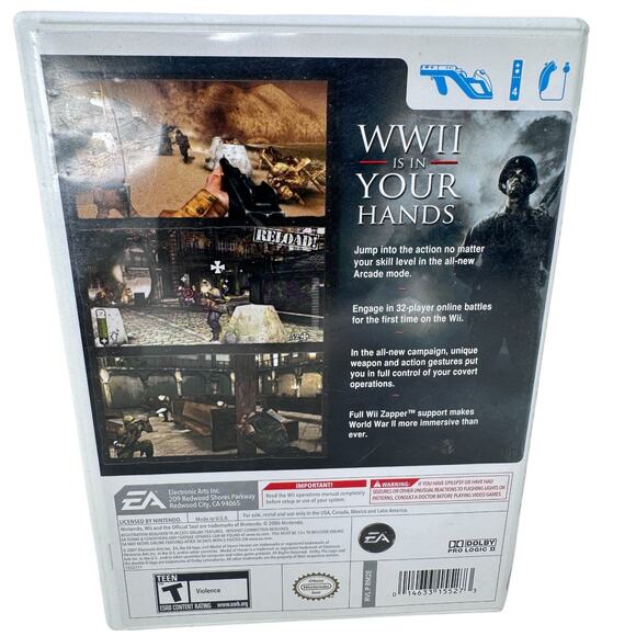 CIB Nintendo Wii Medal of Honor Heroes 2 - Multiplayer Video Game - Picture 2 of 5